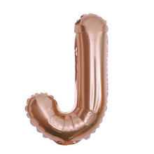16 inch Letter J - Rose Gold Balloons