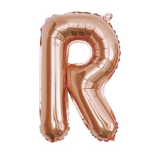 16 inch Letter R - Rose Gold Balloons