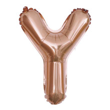 16 inch Letter Y - Rose Gold Balloons