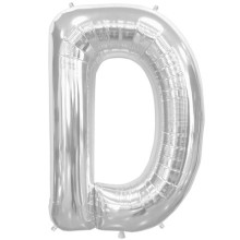 BALLOON 16 inch Letter D - Silver BALLOON 16 inch Letter D - Silver