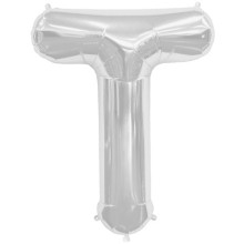 BALLOON 16 inch Letter T - Silver BALLOON 16 inch Letter T - Silver
