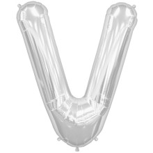 BALLOON 16 inch Letter V - Silver BALLOON 16 inch Letter V - Silver