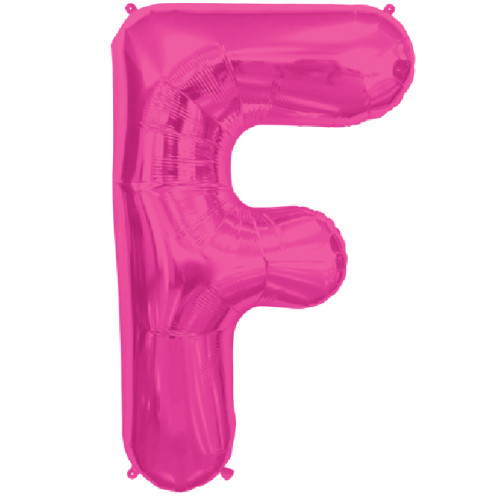 BALLOON 16 inch Letter F - Magenta