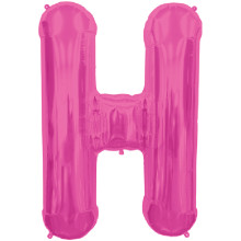 بالون حرف H فوشي صغير بالون حرف H فوشي صغير