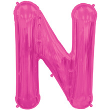 BALLOON 16 inch Letter N - Magenta BALLOON 16 inch Letter N - Magenta