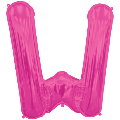 BALLOON 16 inch Letter W - Magenta