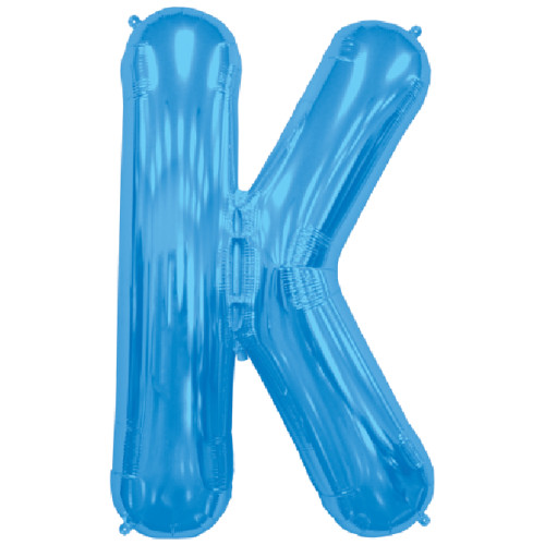 BALLOON 16 inch Letter K - Blue BALLOON 16 inch Letter K - Blue