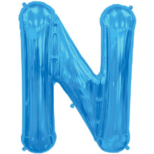 BALLOON 16 inch Letter N - Blue