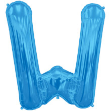 BALLOON 16 inch Letter W - Blue BALLOON 16 inch Letter W - Blue