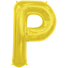 BALLOON 16 inch Letter P - Gold BALLOON 16 inch Letter P - Gold
