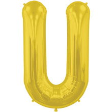 BALLOON 16 inch Letter U - Gold BALLOON 16 inch Letter U - Gold