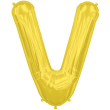 BALLOON 16 inch Letter V - Gold BALLOON 16 inch Letter V - Gold