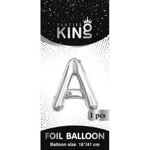 16 inch Letter A - Silver Balloons