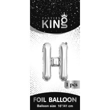 16 inch Letter H - Silver Balloons