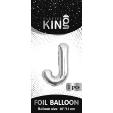 16 inch Letter J - Silver Balloons