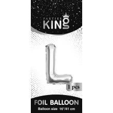 16 inch Letter L - Silver Balloons