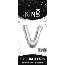 16 inch Letter V - Silver Balloons