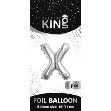 16 inch Letter X - Silver Balloons