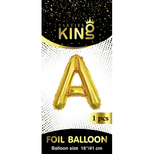 16 inch Letter A - Gold Balloons