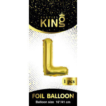 16 inch Letter L - Gold Balloons 16 inch Letter L - Gold Balloons