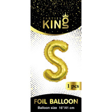 16 inch Letter S - Gold Balloons 16 inch Letter S - Gold Balloons