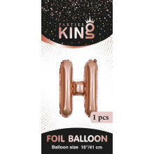 16 inch Letter H - Rose Gold Balloons 16 inch Letter H - Rose Gold Balloons