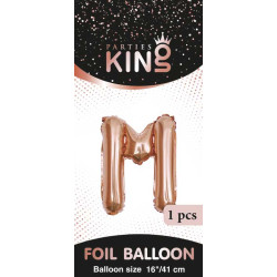 16 inch Letter M - Rose Gold Balloons