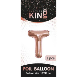 16 inch Letter T - Rose Gold Balloons