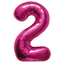 BALLOON 16 inch Number 2 - Magenta BALLOON 16 inch Number 2 - Magenta