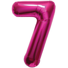 BALLOON 16 inch Number 7 - Magenta BALLOON 16 inch Number 7 - Magenta