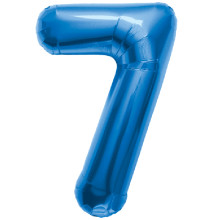 BALLOON 16 inch Number 7 - Blue BALLOON 16 inch Number 7 - Blue