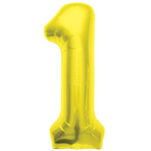 BALLOON 16 inch Number 1 - Gold BALLOON 16 inch Number 1 - Gold