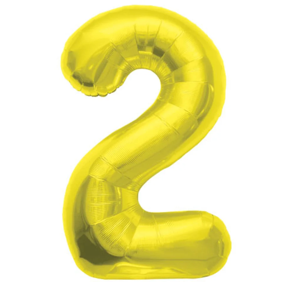 BALLOON 16 inch Number 2 - Gold | Winner Party