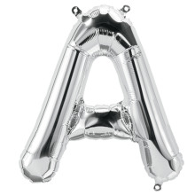 بالون فويل فضي حرف A - مقاس 34 إنش بالون فويل فضي حرف A - مقاس 34 إنش