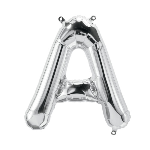 34 inch Silver Letter A Foil Balloon