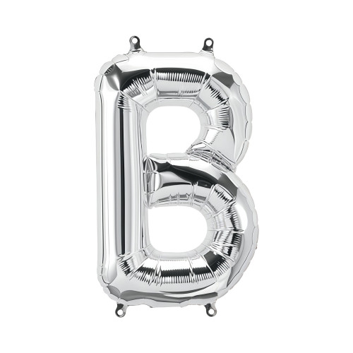 بالون فويل فضي حرف B - مقاس 34 إنش بالون فويل فضي حرف B - مقاس 34 إنش