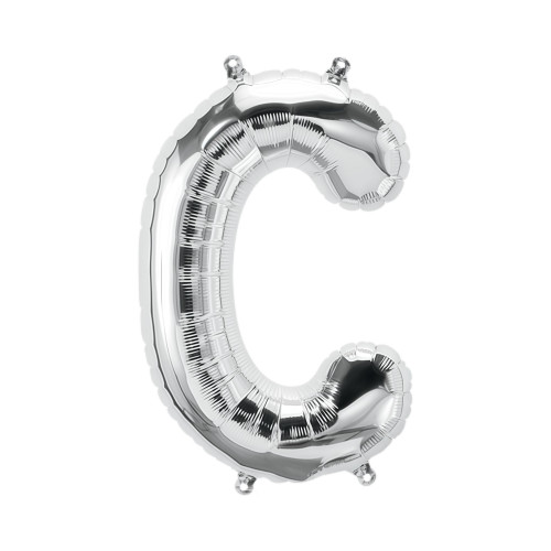 BALLOON 34 inch Letter C - Silver