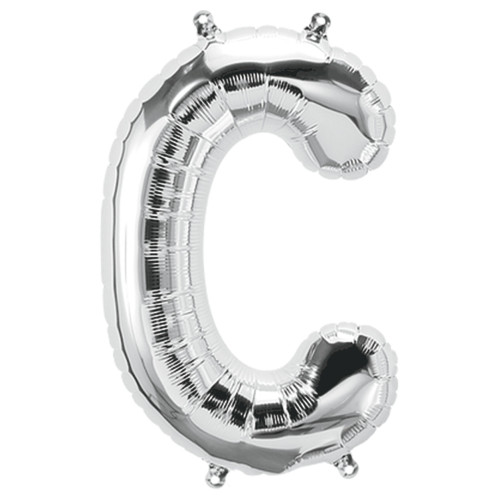 بالون فويل فضي حرف C - مقاس 34 إنش بالون فويل فضي حرف C - مقاس 34 إنش