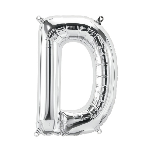 بالون فويل فضي حرف D - مقاس 34 إنش بالون فويل فضي حرف D - مقاس 34 إنش