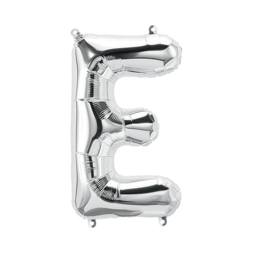 BALLOON 34 inch Letter E - Silver