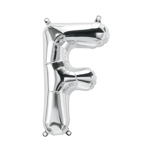 بالون فويل فضي حرف F - مقاس 34 إنش بالون فويل فضي حرف F - مقاس 34 إنش