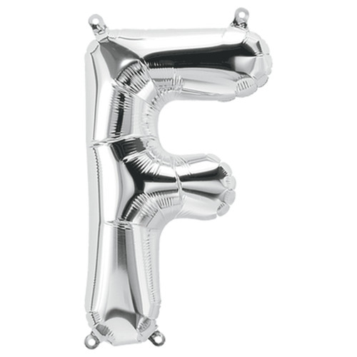 بالون فويل فضي حرف F - مقاس 34 إنش بالون فويل فضي حرف F - مقاس 34 إنش