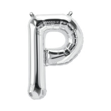 بالون فويل فضي حرف P - مقاس 34 إنش بالون فويل فضي حرف P - مقاس 34 إنش