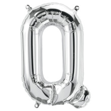 بالون فويل فضي حرف Q - مقاس 34 إنش بالون فويل فضي حرف Q - مقاس 34 إنش