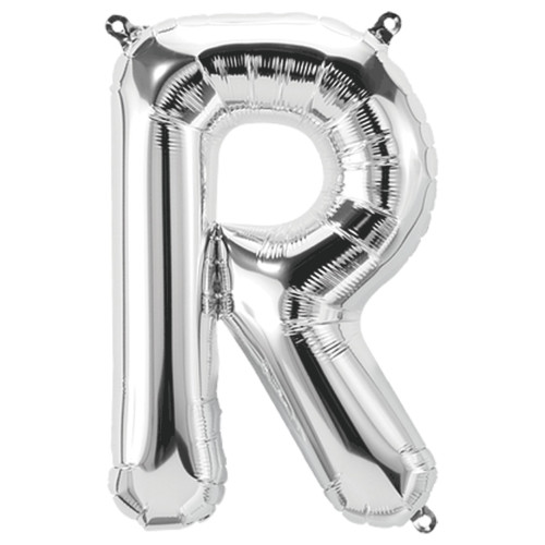 BALLOON 34 inch Letter R - Silver
