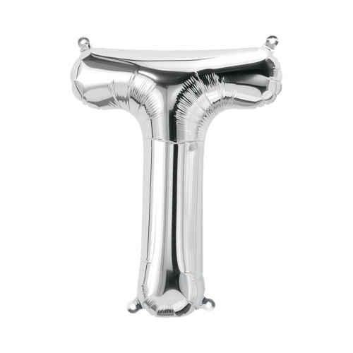 BALLOON 34 inch Letter T - Silver
