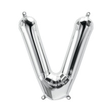 BALLOON 34 inch Letter V - Silver BALLOON 34 inch Letter V - Silver