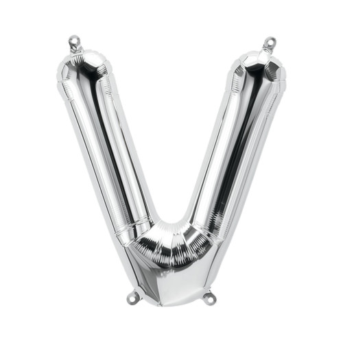 بالون فويل فضي حرف V - مقاس 34 إنش بالون فويل فضي حرف V - مقاس 34 إنش