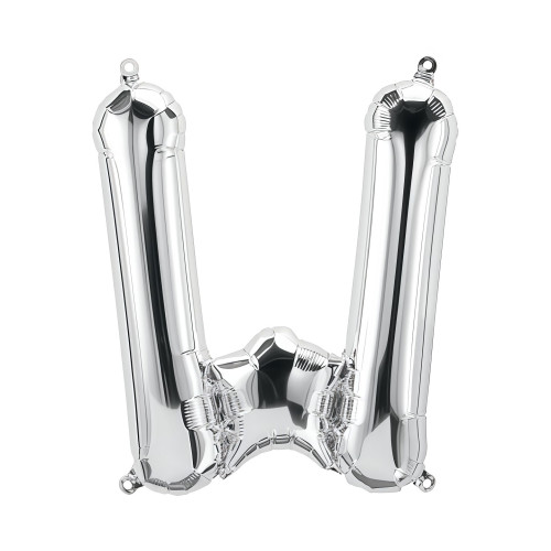 BALLOON 34 inch Letter W - Silver BALLOON 34 inch Letter W - Silver