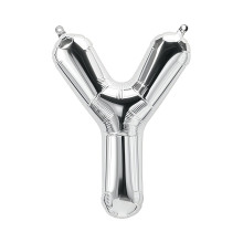 بالون فويل فضي حرف Y - مقاس 34 إنش بالون فويل فضي حرف Y - مقاس 34 إنش